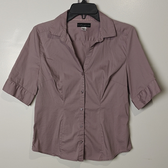 Simply Styled Tops - Simply Styled Women's Blouse in Mauve
